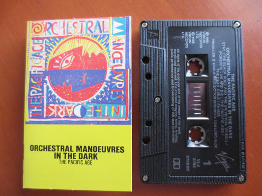 ORCHESTRAL MANOEUVRES, The PACIFIC Age, Rock Album, Rock Music, Rock Song, Tape Cassette, Rock Tape, Cassette, 1986 Cassette