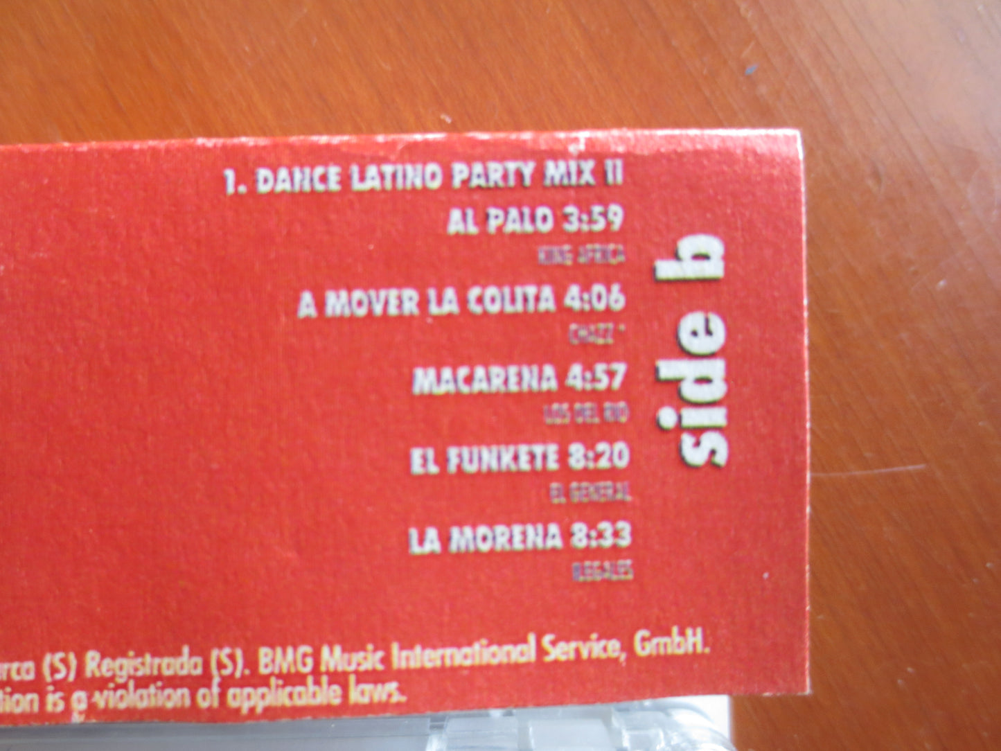 LATINO DANCE Tape, PARTY Mix Tape, Dance Latino Album, Latino Dance Music, Tape Cassette, Dance Cassette, 1996 Cassette