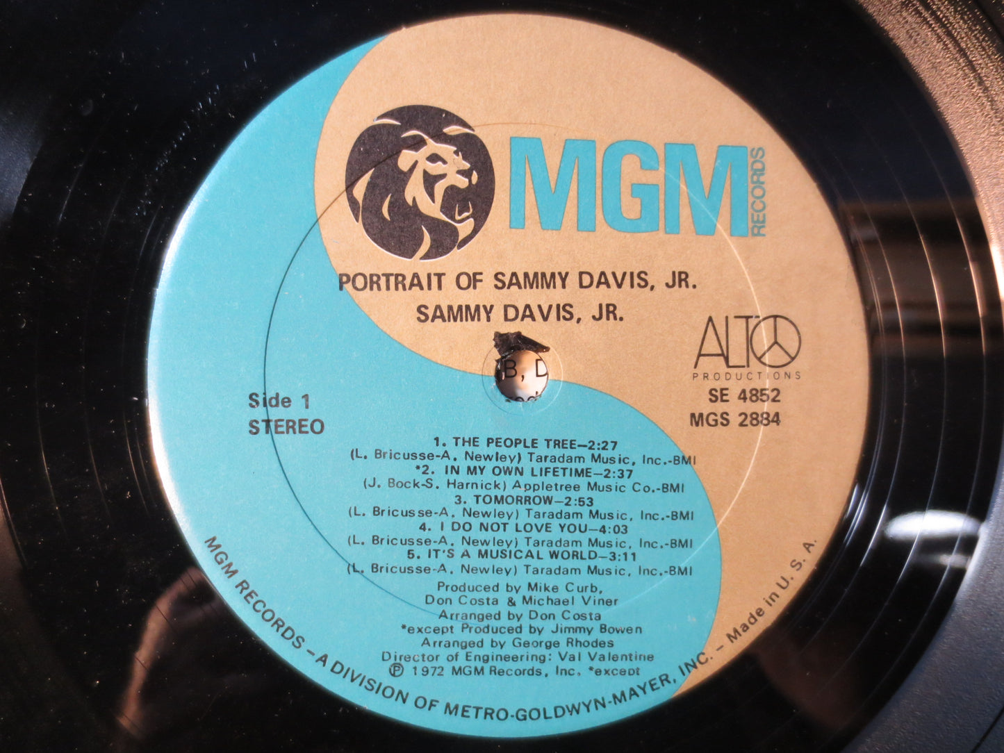 SAMMY DAVIS Jr, PORTRAIT, Sammy Davis Jr Album, Jazz Records, Sammy Davis Jr Lp, Vinyl Records, Jazz Vinyl, 1972 Records