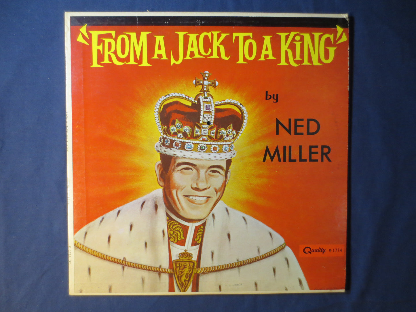 NED MILLER, From a JACK to a King, Ned Miller Record, Ned Miller Album, Ned Miller Lp, Ned Miller Vinyl, Vinyl, 1963 Record