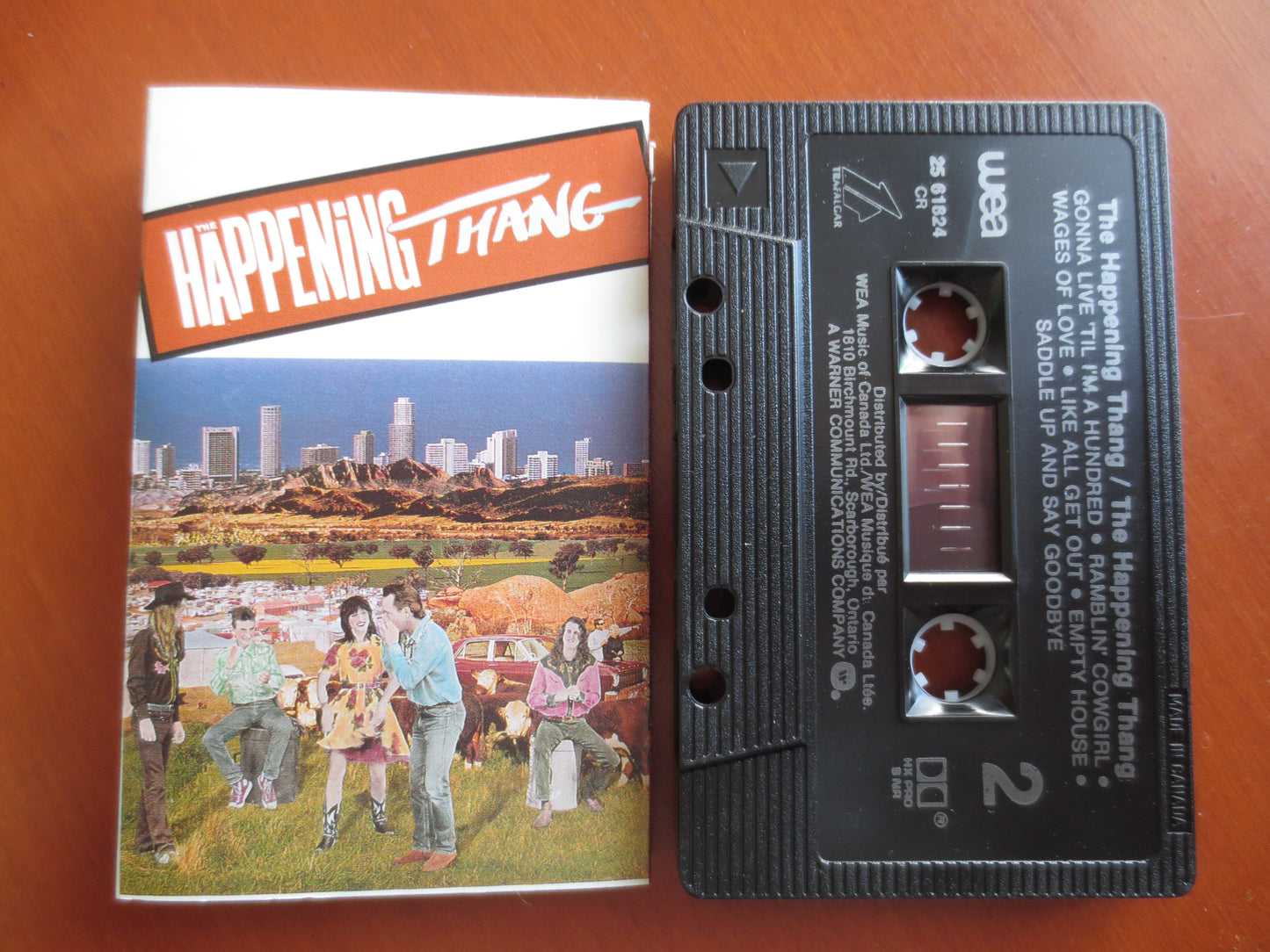 HAPPENING THANG, Country Rock Tape, Happening Thang Lp, Tape Cassette, Country Cassette, Rock Cassette, 1989 Cassette