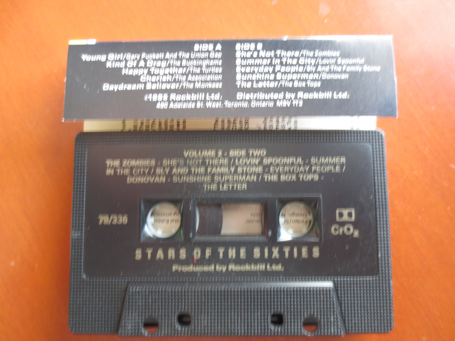 STARS of the SIXTIES, Volume 2, 60s Tape, 60s Cassette Music, Tape Cassette, Music Cassette, Rock Cassette, 1985 Cassette