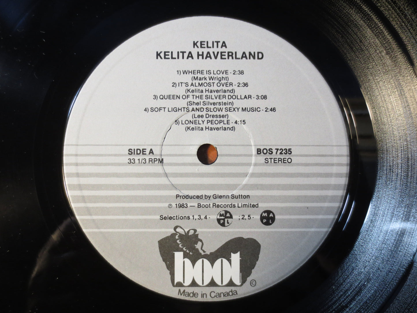 KELITA HAVERLAND, KELITA, Country Records, Kelita Album, Kelita Lp, Country Album, Country Vinyl, Country Lp, 1983 Records