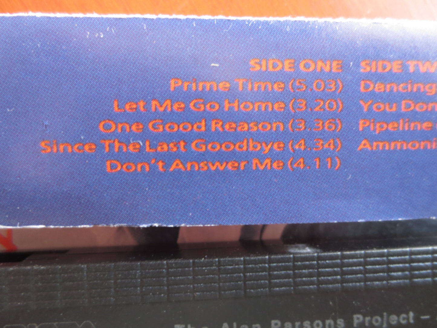ALAN PARSONS PROJECT, Ammonia Avenue Album, Rock Tape, Alan Parsons Lp, Tape Cassette, Tapes, Rock Cassette, 1984 Cassette