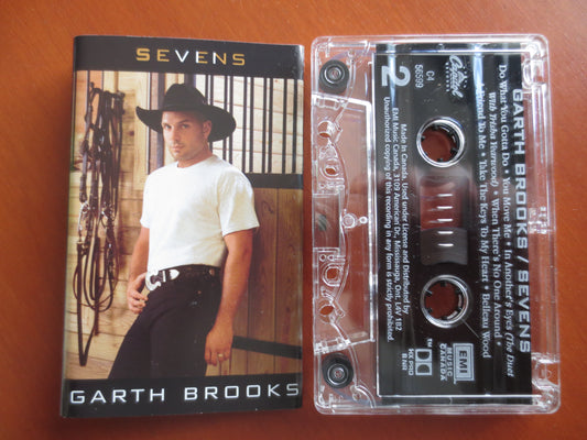 GARTH BROOKS, SEVENS Album, Garth Brooks Album, Garth Brooks Tape, Country Cassette, Music Cassette, 1997 Cassette