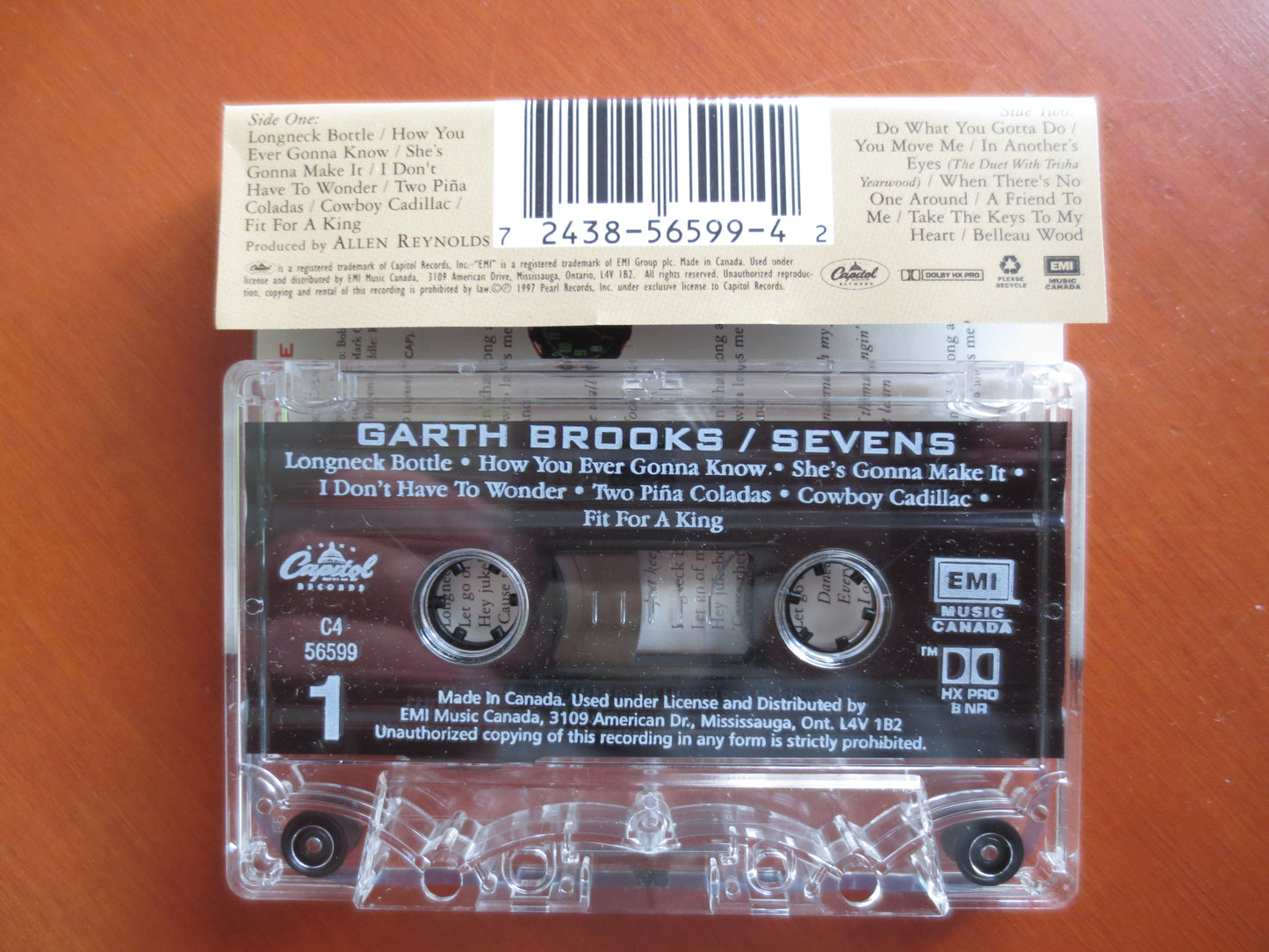 GARTH BROOKS, SEVENS Album, Garth Brooks Album, Garth Brooks Tape, Country Cassette, Music Cassette, 1997 Cassette