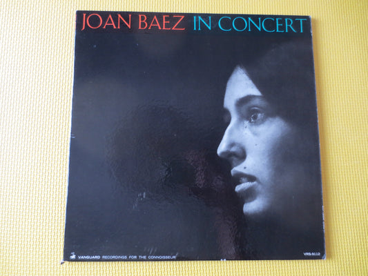 JOAN BAEZ, In CONCERT, Folk Records, Vintage Vinyl, Joan Baez Records, Joan Baez lps, Vinyl Records, Folk lps, 1962 Records