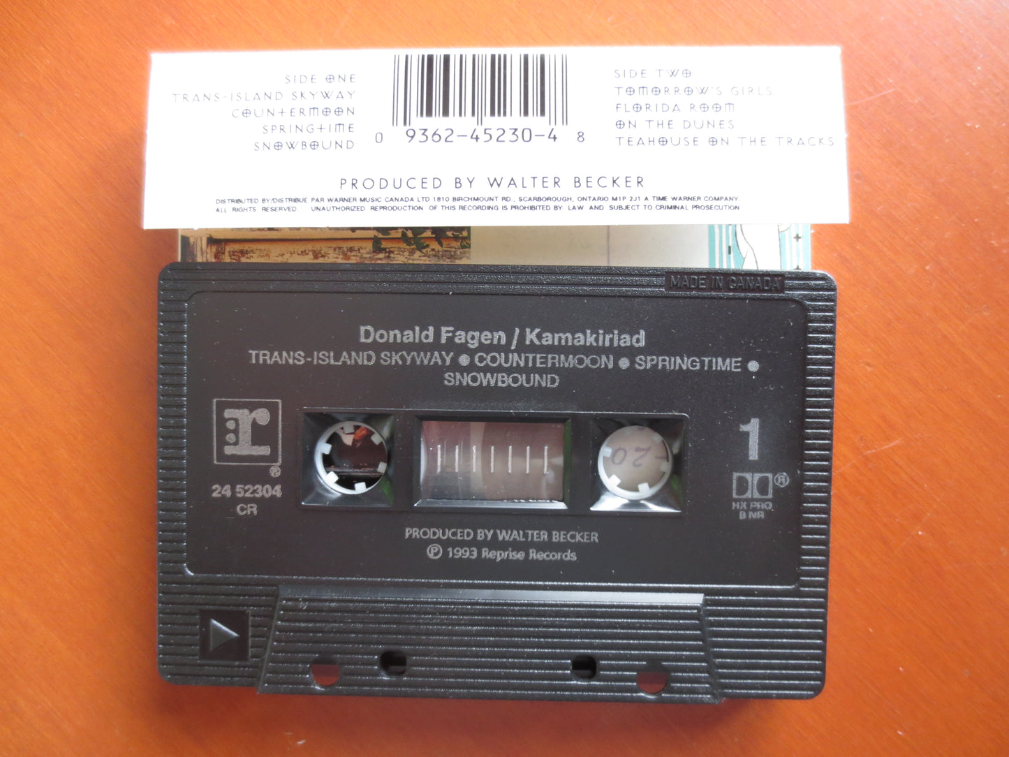 DONALD FAGEN Tape, KAMAKIRIAD Tape, Donald Fagen, Album, Donald Fagen Music, Tape Cassette, Rock Cassette, 1993 Cassette