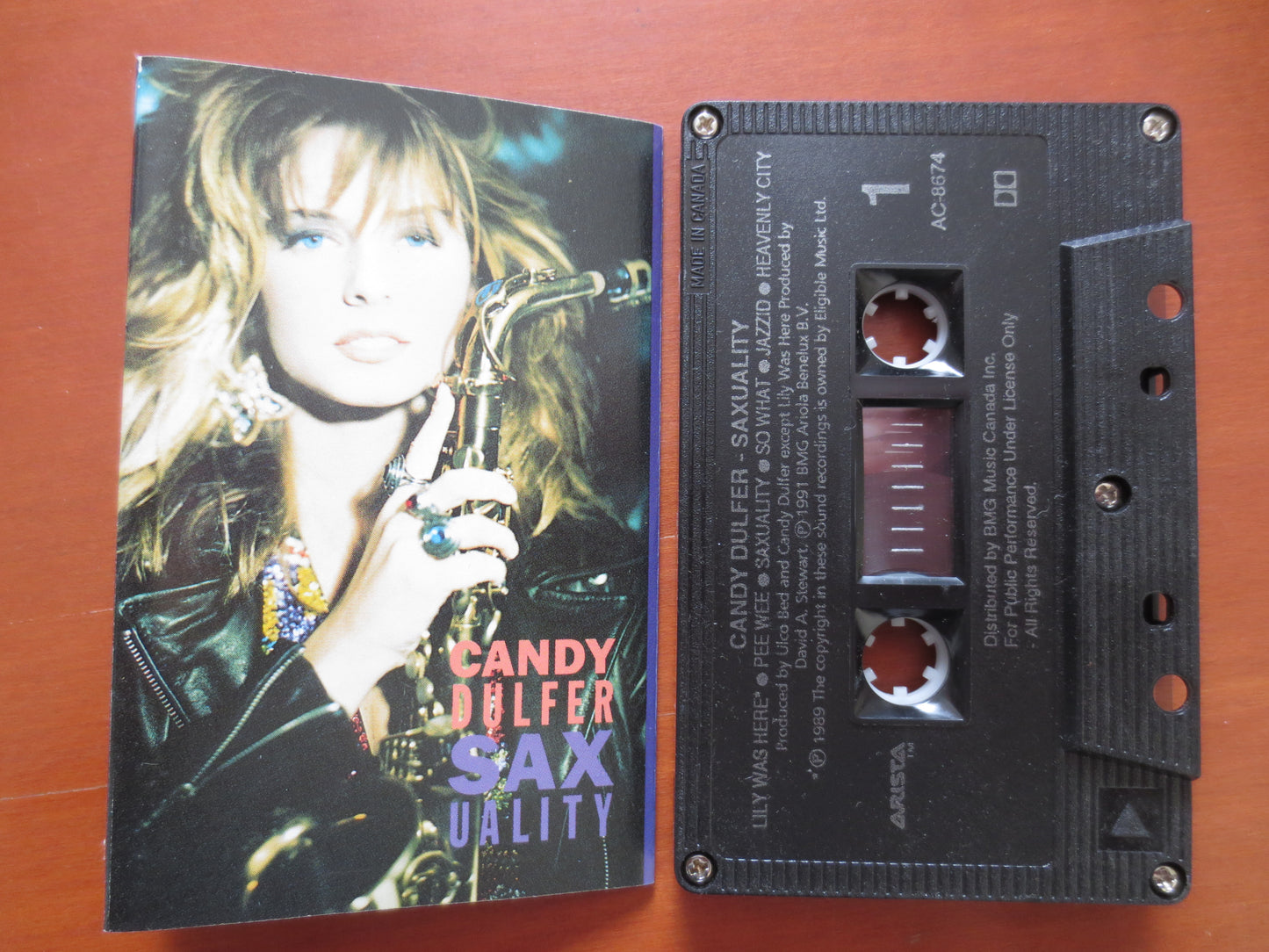 CANDY DULFER, SAXUALITY, Candy Dulfer Lp, Tape Cassette, Jazz Cassette, Funk Cassette, Music Cassette, 1991 Cassette