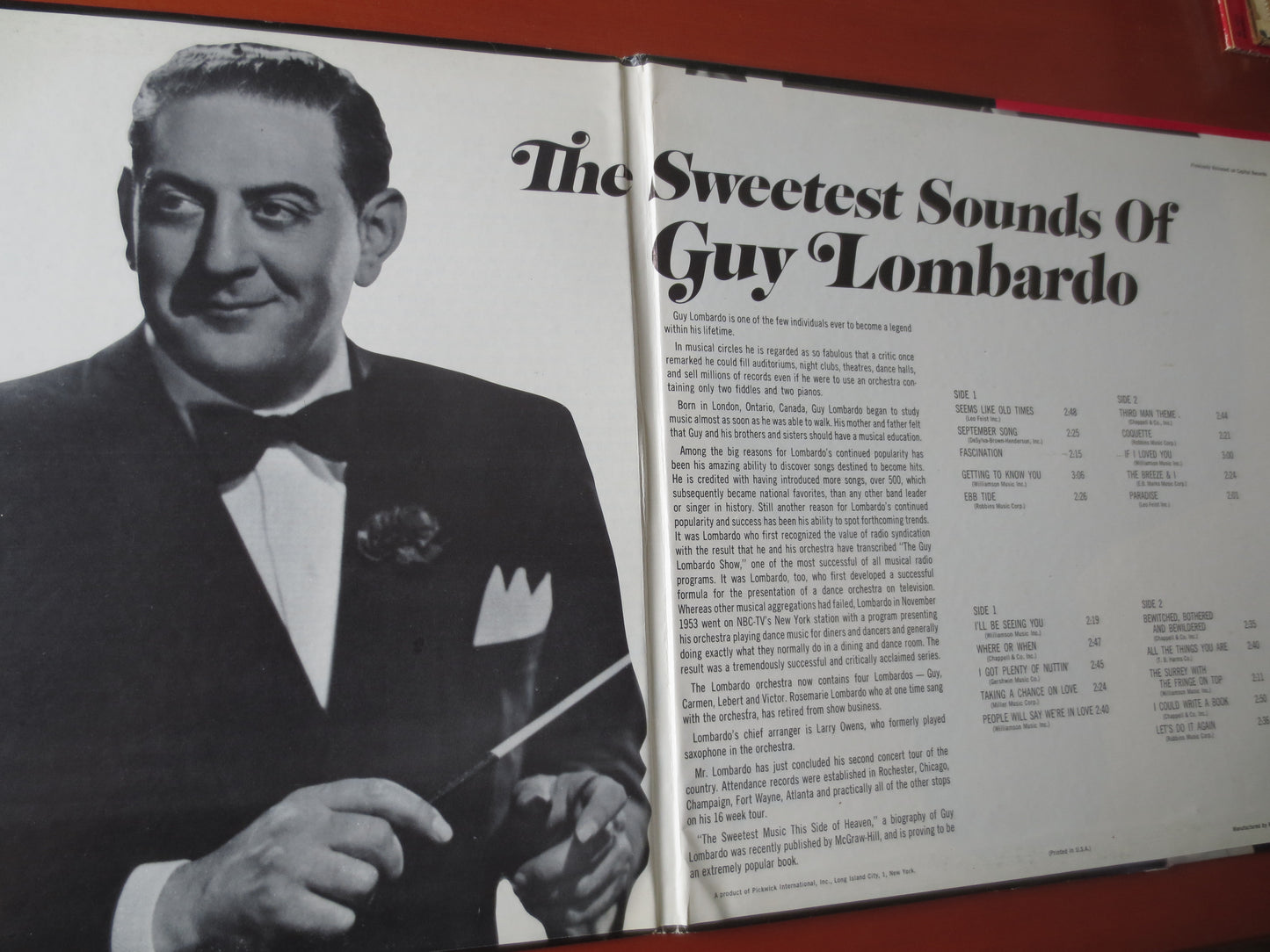 GUY LOMBARDO, SWEETEST Sounds, Guy Lombardo Records, Jazz Records, Record Vinyl, Guy Lombardo Albums, Vinyl, 1971 Records