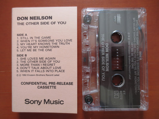 DON NEILSON, Other Side of You, Country Tape, Don Neilson Lp, Don Neilson Tape, Cassette Lp, Rock Cassette, 1992 Cassette