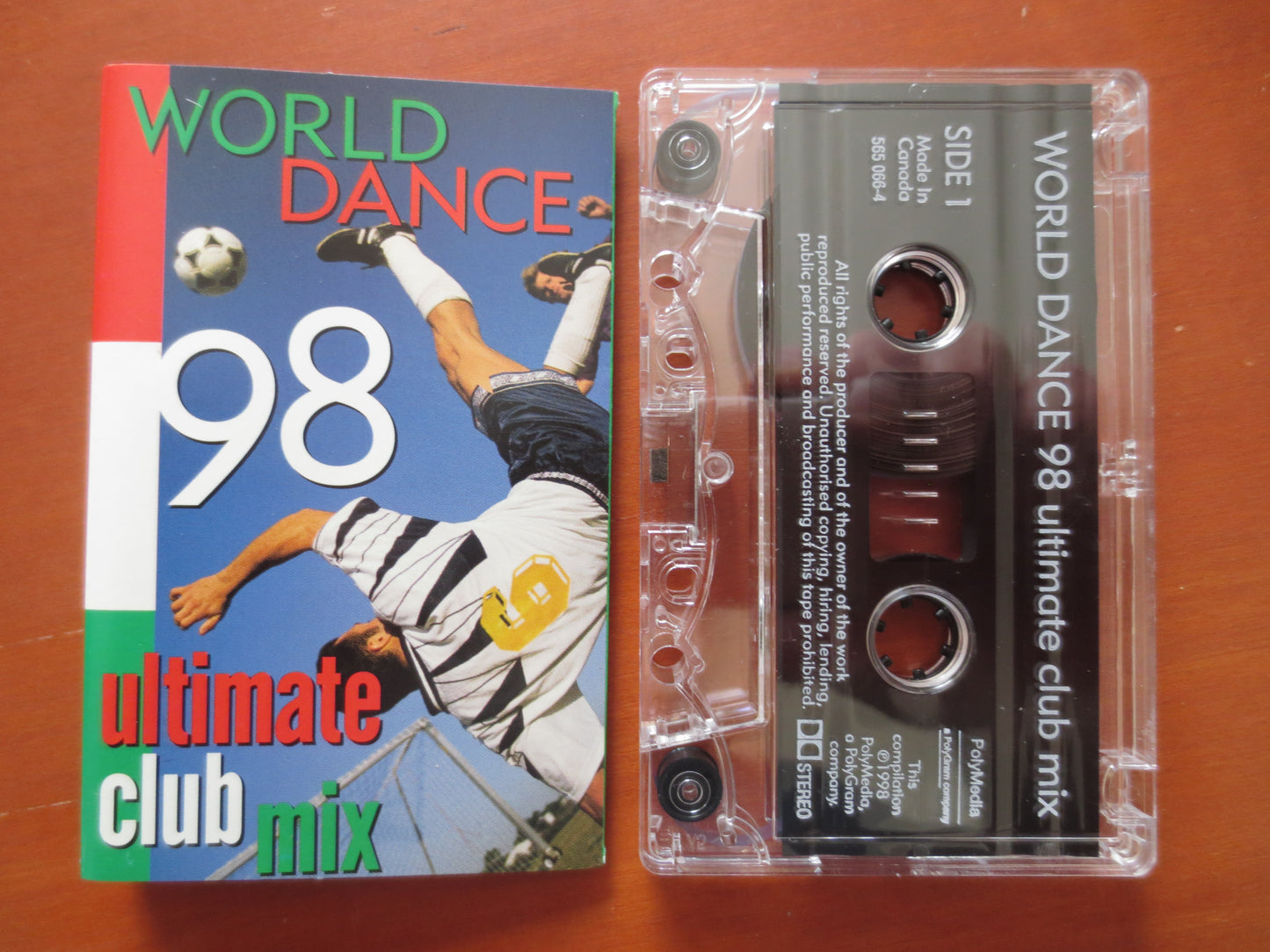 WORLD DANCE 98, ULTIMATE Club Mix, Tape Cassette, Dance Cassette, Dance Music Tape, Pop Lp, Music Cassette, 1998 Cassette