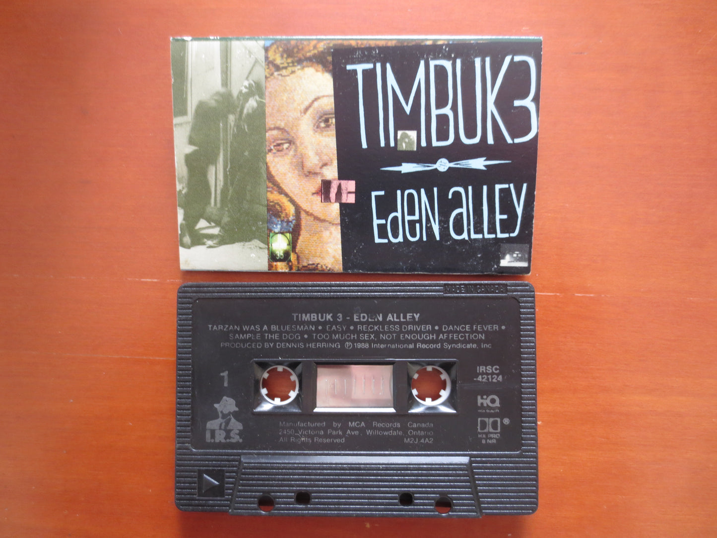 TIMBUK3, Eden Alley Album, TIMBUK3 Cassette, TIMBUK3 Tape, Rock Tape, Tape Cassette, Rock Lp, Rock Cassette, 1988 Cassette
