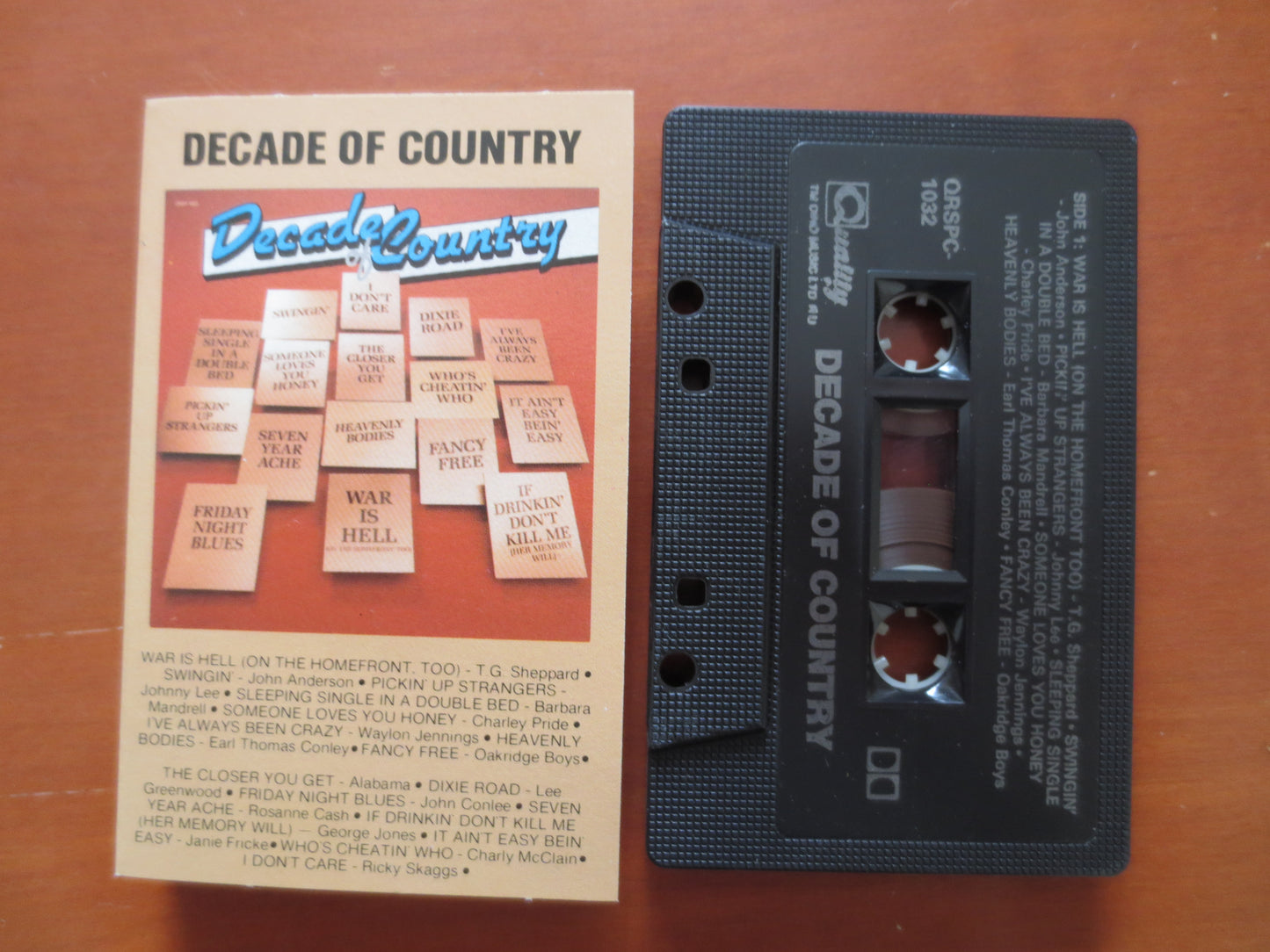 DECADE of COUNTRY, Country MUSIC Tape, Classic Country Lp, Tape Cassette, Country Cassette, Music Cassette, 1986 Cassette