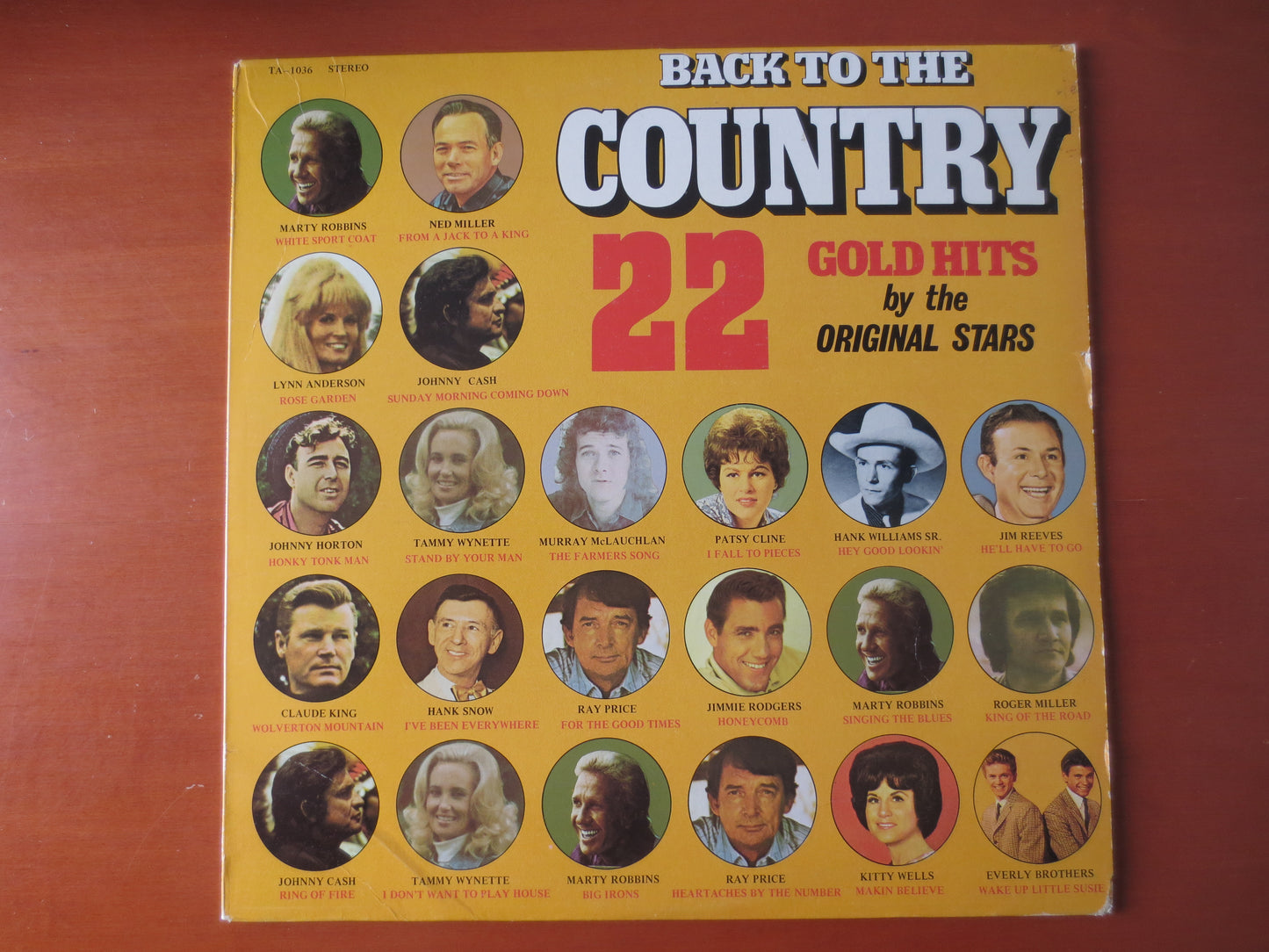 TEE VEE Records, 22 GOLD Hits, Country Records, Country Albums, Country Music, Marty Robbins, Vinyl Record, 1975 Records