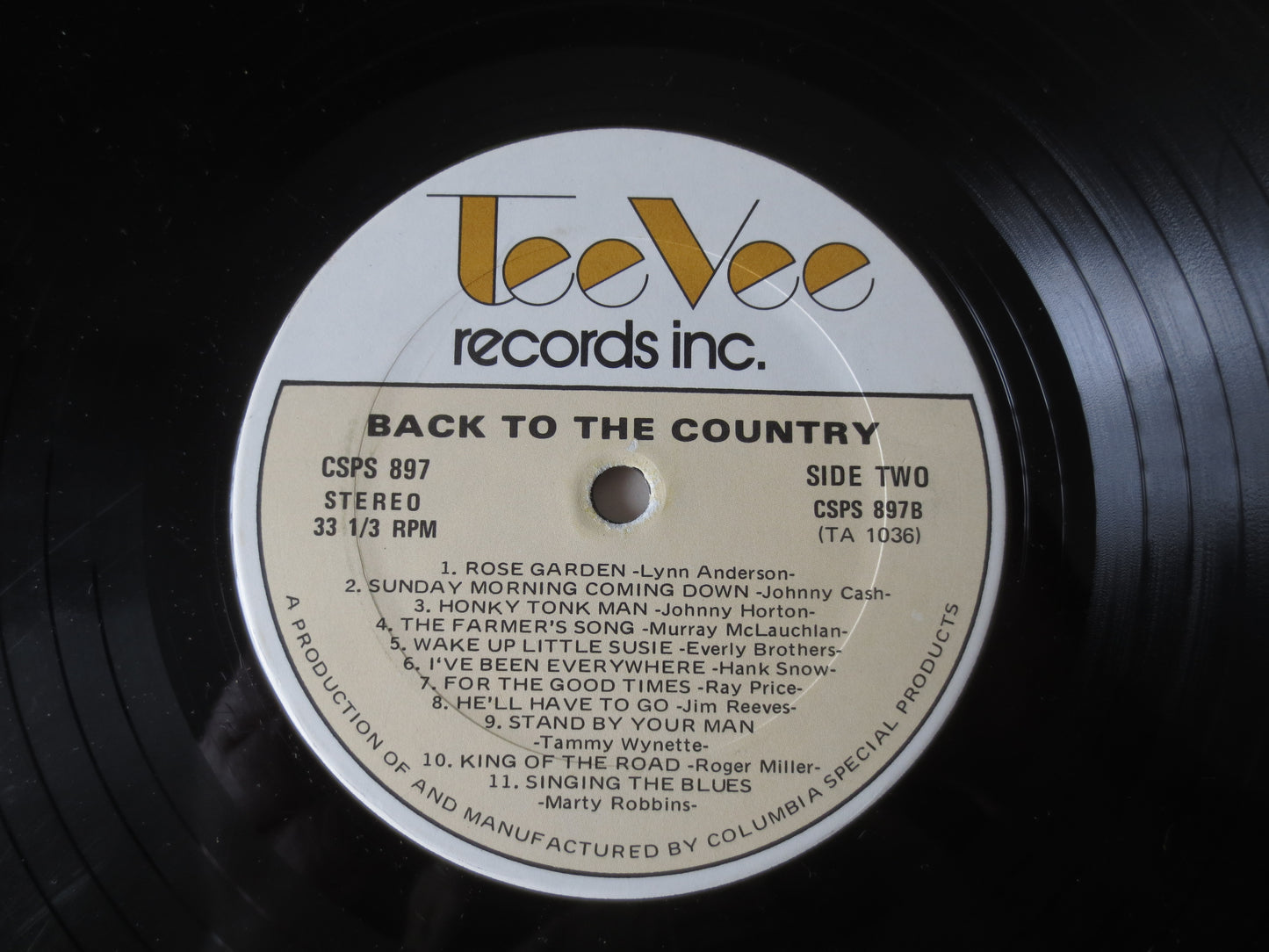 TEE VEE Records, 22 GOLD Hits, Country Records, Country Albums, Country Music, Marty Robbins, Vinyl Record, 1975 Records