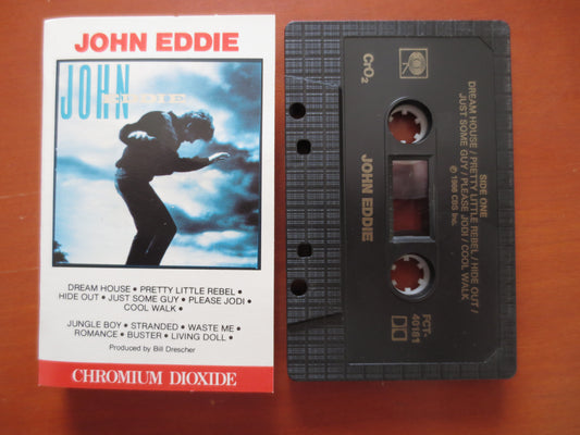 JOHN EDDIE, Classic ROCK Tape, John Eddie Lp, Tape Cassette, John Eddie Album, Cassette, Rock Cassette, 1986 Cassette