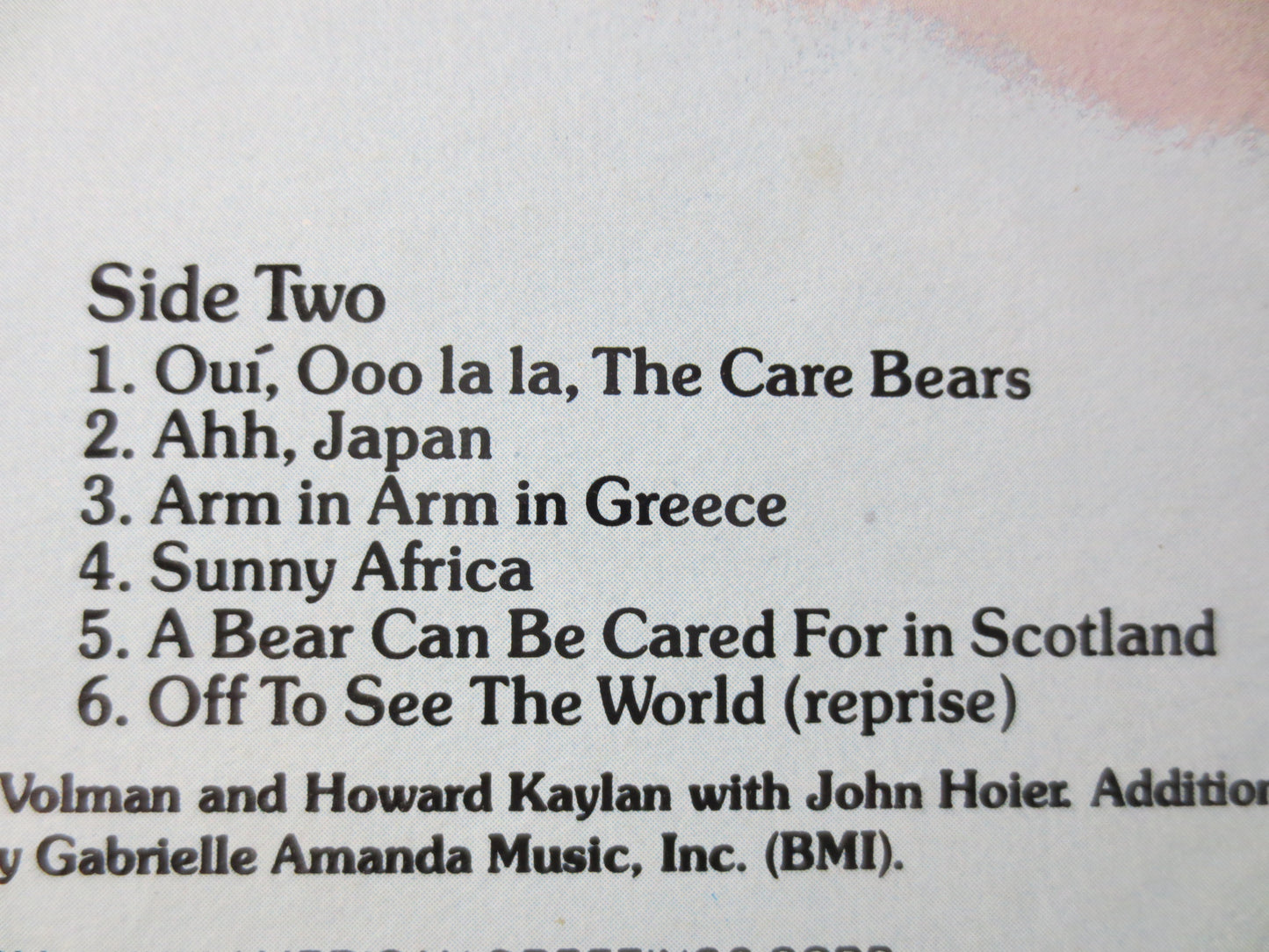 The CARE BEARS, Off to See the World, Kids Record, Childrens Records, Vinyl Record, Record Vinyl, Vinyl Album, 1978 Records