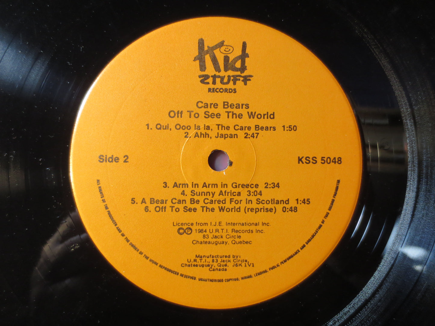 The CARE BEARS, Off to See the World, Kids Record, Childrens Records, Vinyl Record, Record Vinyl, Vinyl Album, 1978 Records