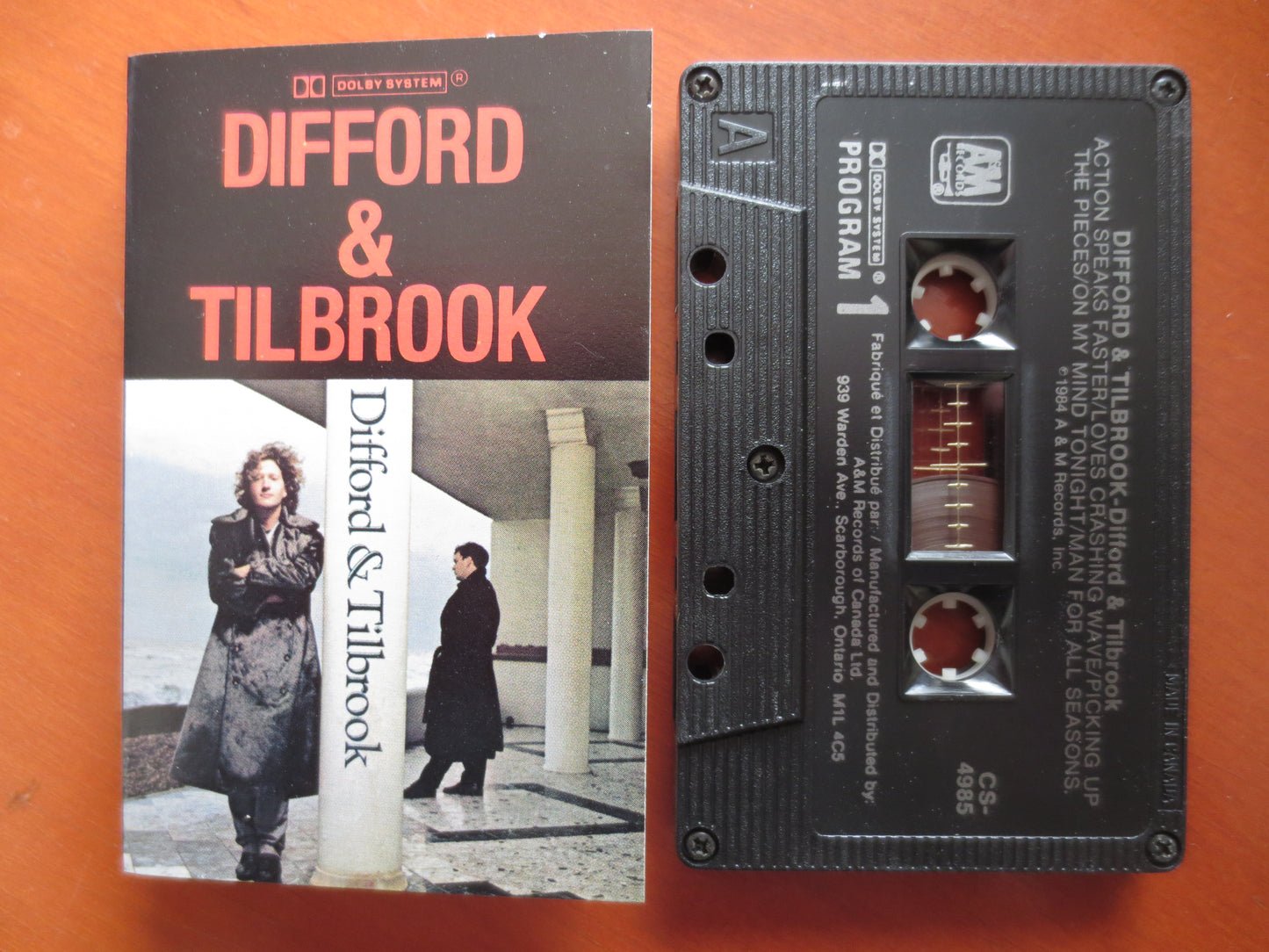 DIFFORD and TILBROOK, New Wave Tape, New Wave Lp, Tape Cassette, New Wave Cassette, Rock Cassette, Rock Lp, 1984 Cassette