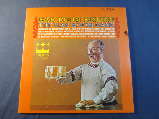 The BAR ROOM Gang, Bar Room SINGING, Vintage Vinyl, Record Vinyl, Record, Vinyl Record, Drinking Record, Vinyl, 1968 Records