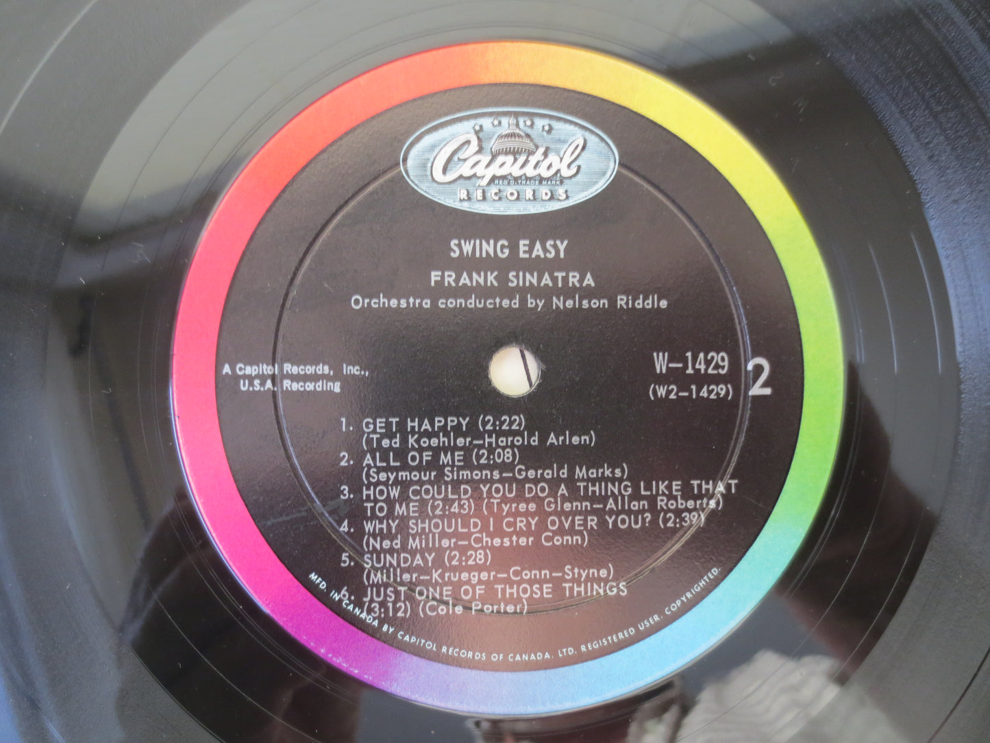 FRANK SINATRA, SWING Easy, Frank Sinatra Lp, Jazz Record, Frank Sinatra Record, Frank Sinatra Albums, Lps, 1954 Records