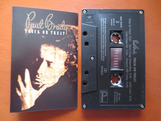 PAUL BRADY, Trick or TREAT, Paul Brady Cassette, Paul Brady Tape, Tape Cassette, Rock Cassette, Rock Tapes, 1991 Cassette