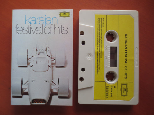 HERBERT Von KARAJAN, FESTIVAL of Hits, Karajan Lp, Tape Cassette, Classical Cassette, Classical Tape, 1972 Cassette