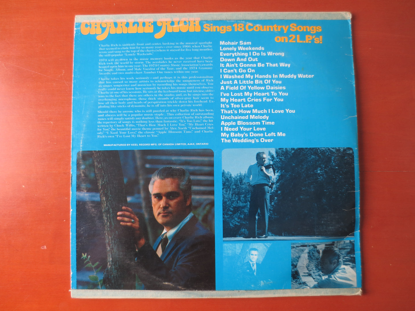 CHARLIE RICH, 2 RECORD Set, Charlie Rich Albums, Charlie Rich Vinyl, Charlie Rich, Country Record, Lps, 1973 Records