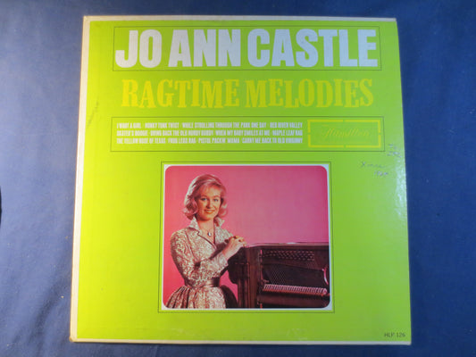 JO ANN CASTLE, Ragtime Melodies, Ragtime Records, Honky Tonk Records, Vintage Vinyl, Record Vinyl, Record, Lp, 1964 Records