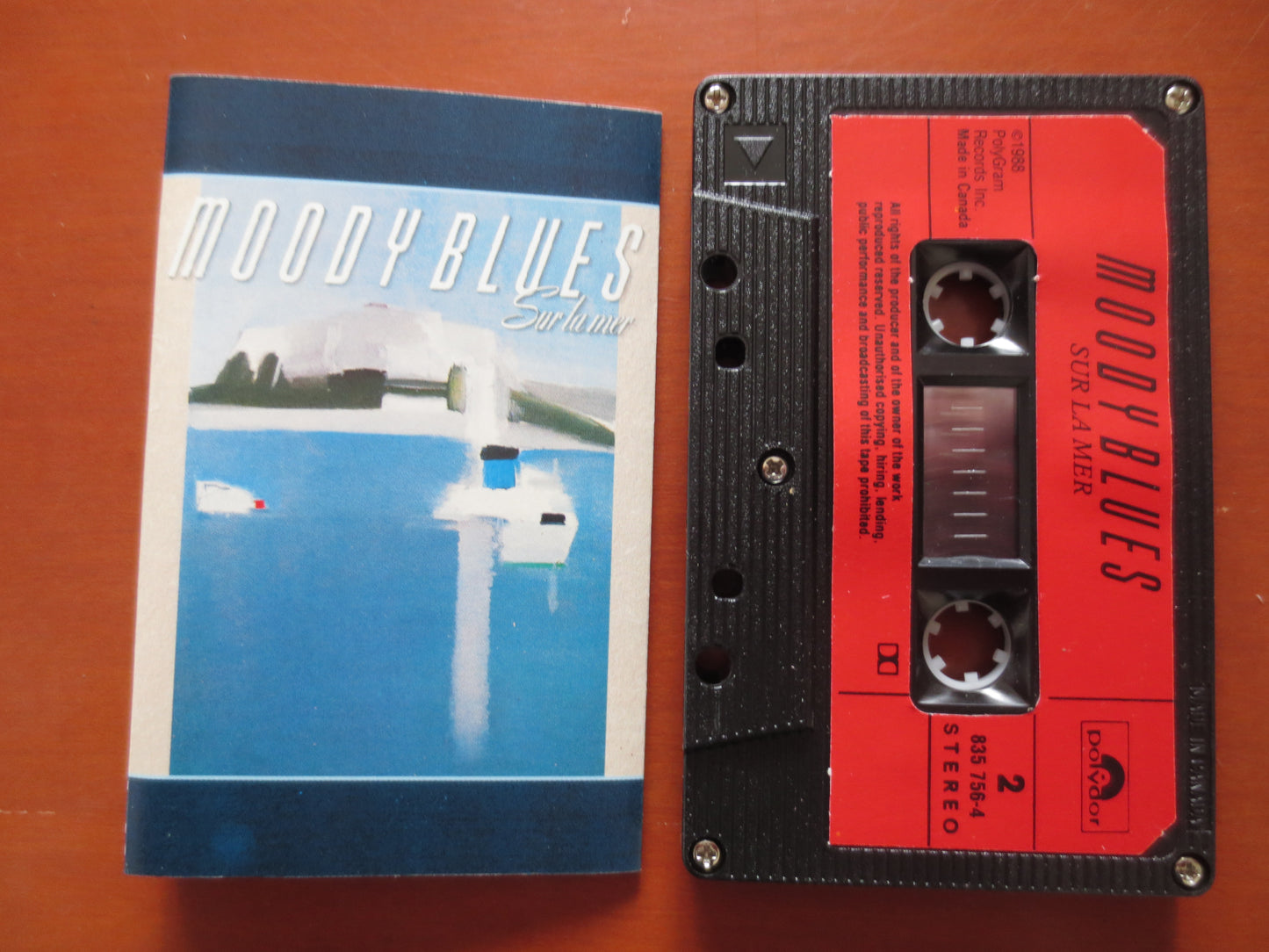 The MOODY BLUES, SURLAMER Album, Rock Tape, The Moody Blues Lp, Tape Cassette, Music Cassette, Pop Cassette, 1988 Cassette