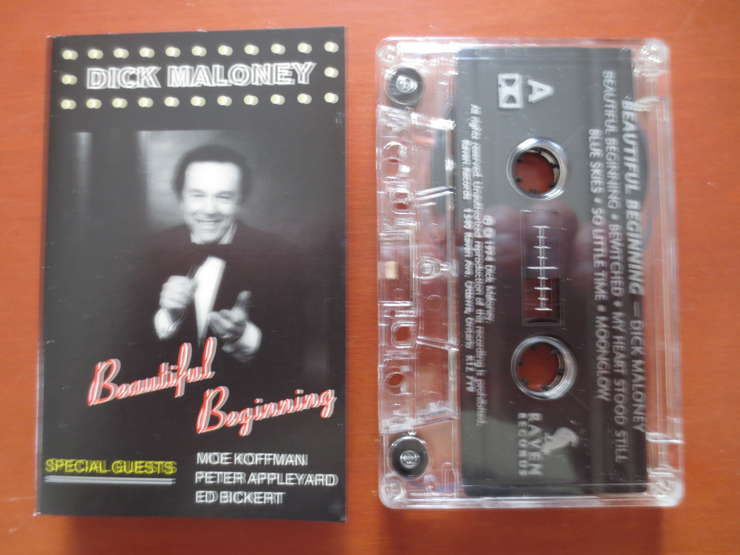 DICK MALONEY, BEAUTIFUL Beginning, Dick Maloney Lp, Tape Cassette, Swing Cassette, Swing Music Tape, Pop Lp, 1994 Cassette