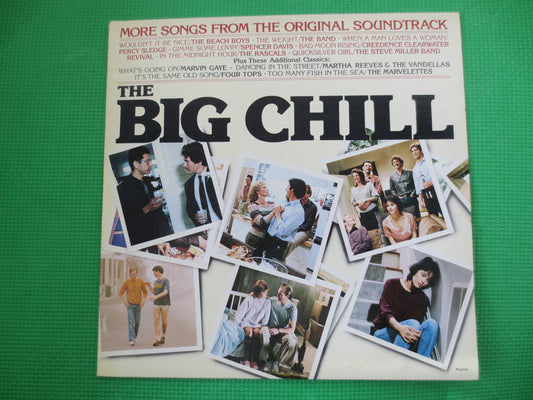 The BIG CHILL, MOTOWN Records, Movie Soundtrack, Marvin Gaye Lps, The Marvelettes Lps, The Rascals Lps, Lps, 1983 Records