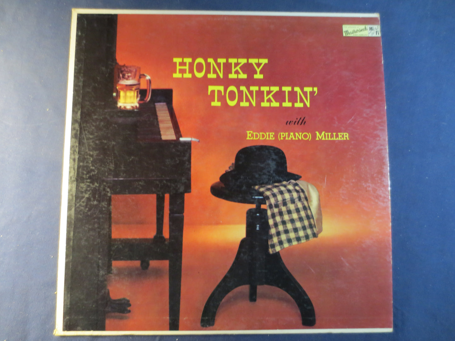 EDDIE "PIANO" MILLER, Honky Tonkin', Ragtime Records, Honky Tonk Records, Eddie Miller Record, Ragtime Lp, Lp, 1957 Records