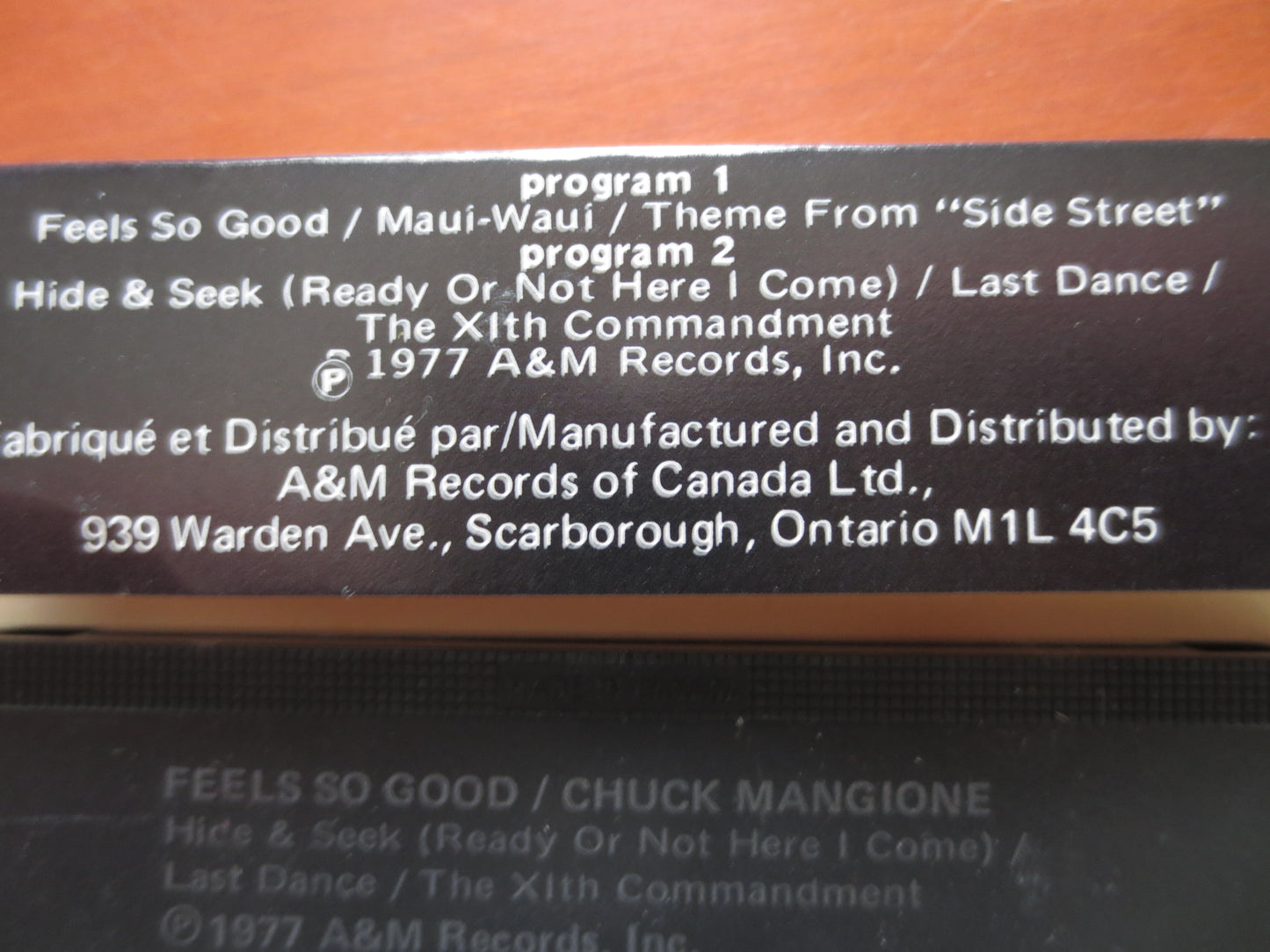 CHUCK MANGIONE, Feels So GOOD Album, Chuck Mangione Lp, Tape Cassette, Jazz Cassette, Jazz Music Cassette, 1977 Cassette