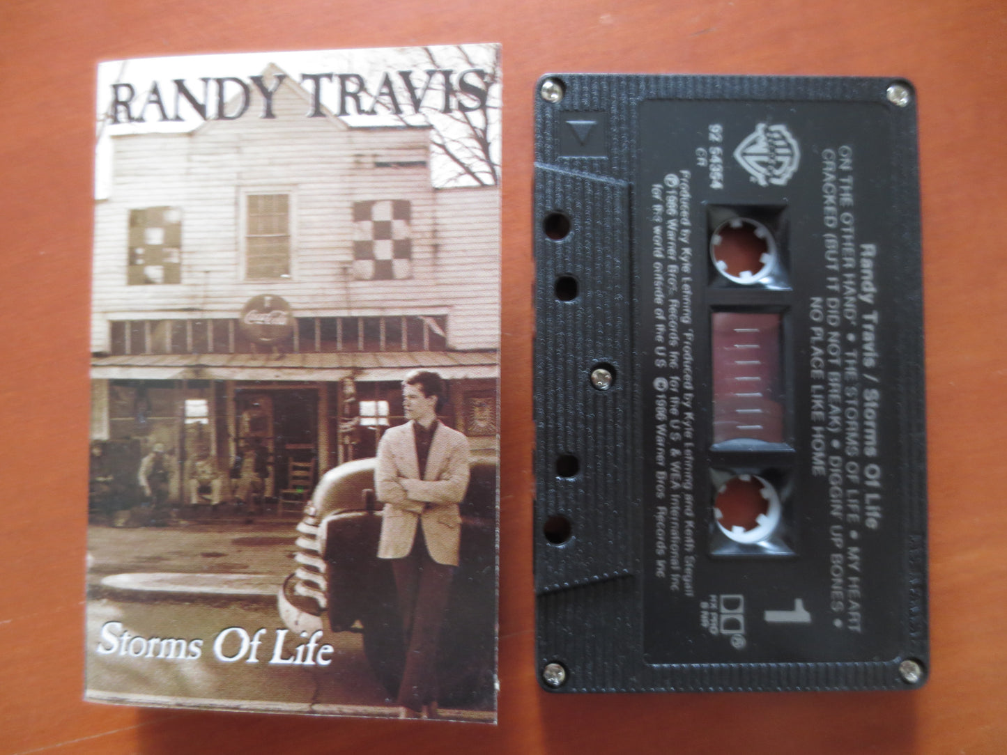RANDY TRAVIS, Storms of LIFE, Country Tape, Randy Travis Lp, Tape Cassette, Country Cassette, Pop Cassette, 1986 Cassette