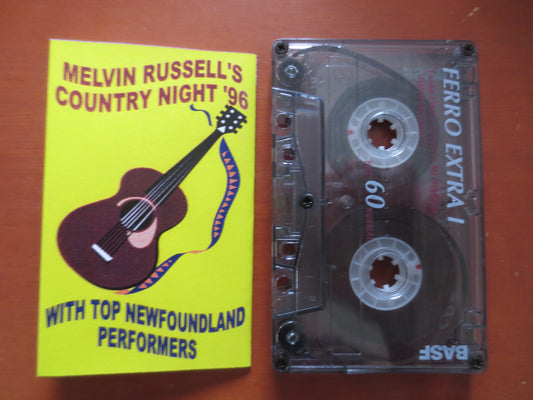 MELVIN RUSSELL, Country Tape, NEWFOUNDLAND Lp, Tape Cassette, Country Cassette, Melvin Russell Tape, Tapes, 1996 Cassette