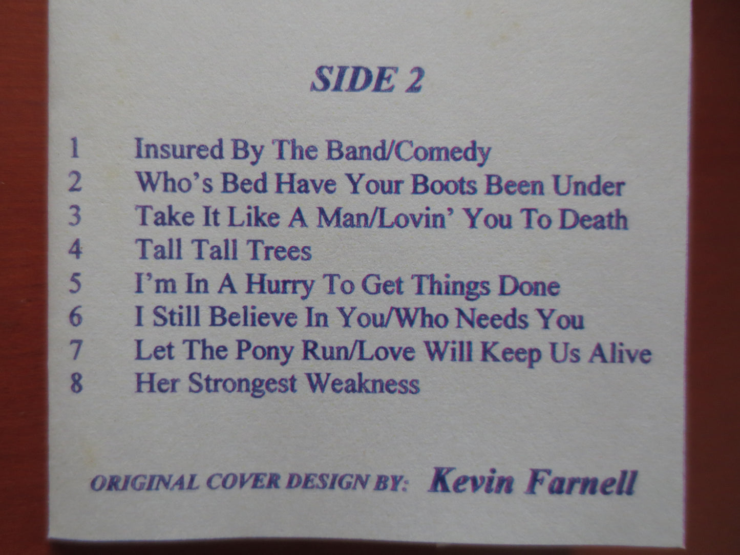 MELVIN RUSSELL, Country Tape, NEWFOUNDLAND Lp, Tape Cassette, Country Cassette, Melvin Russell Tape, Tapes, 1996 Cassette