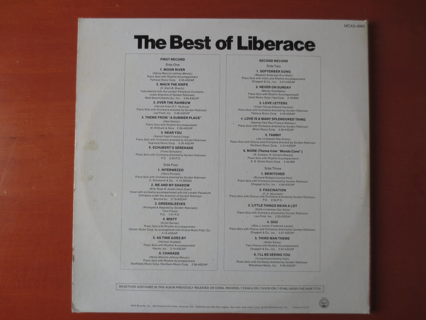 LIBERACE, BEST of LIBERACE, 2 Records, Liberace Albums, Liberace Vinyl, Liberace Lp, Classical Albums, Vinyl, 1972 Record