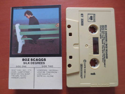 BOZ SCAGGS, SILK Degrees Album, Rock Tape, Boz Scaggs Lp, Tape Cassette, Boz Scaggs Cassette, Rock Cassette, 1976 Cassette