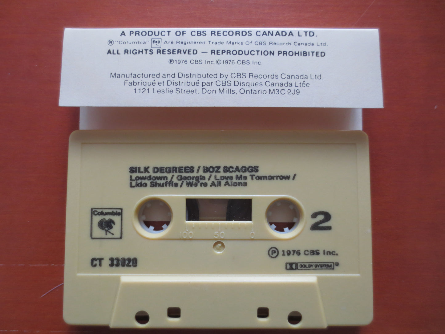 BOZ SCAGGS, SILK Degrees Album, Rock Tape, Boz Scaggs Lp, Tape Cassette, Boz Scaggs Cassette, Rock Cassette, 1976 Cassette