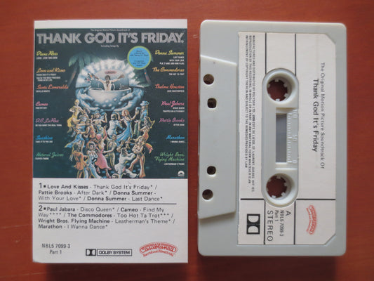 THANK GOD, It's FRIDAY, Soundtrack Tape, Disco Lp, Tape Cassette, Disco Cassette, Pop Music Cassette, Tapes, 1978 Cassette