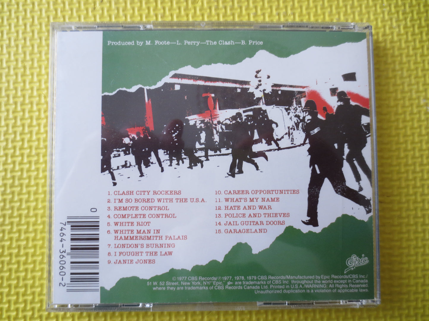 The CLASH, The CLASH Cds, Punk Cds, Rock Cds, Rock Music Cd, Music Cd, Punk Rock Cd, Rock Lp, The Clash Lp, 1986 Compact Disc