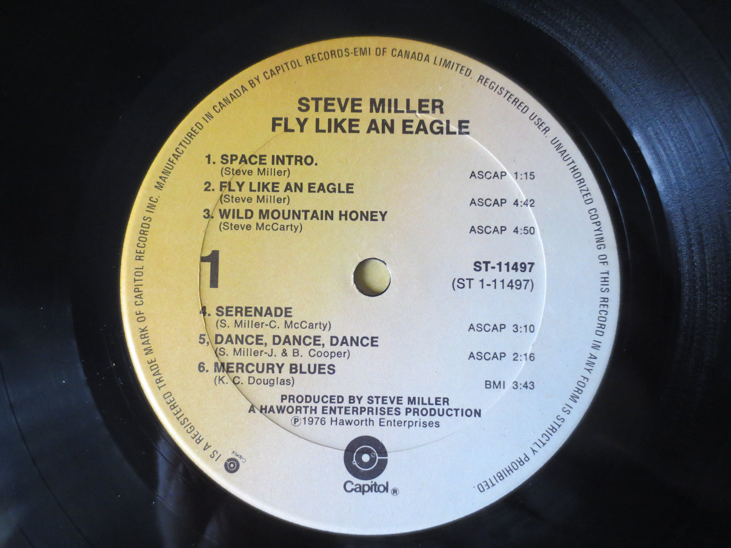 STEVE MILLER, Fly Like An Eagle, Steve Miller Record, Steve Miller Album, Steve Miller Lp, Rock Record, Lps, 1976 Records