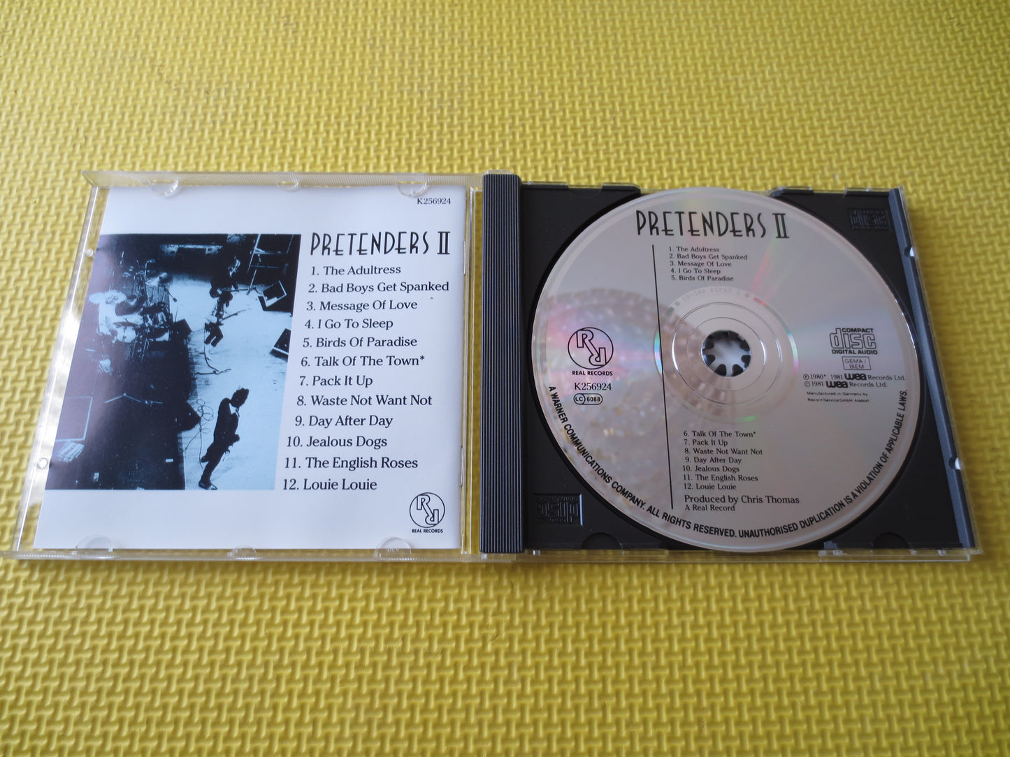 PRETENDERS, Pretenders 2 Cd, PRETENDERS Lp, PRETENDERS Album, Rock Music Cd, Classic Rock Cd, Music Cd, Cds, 1987 Compact Disc