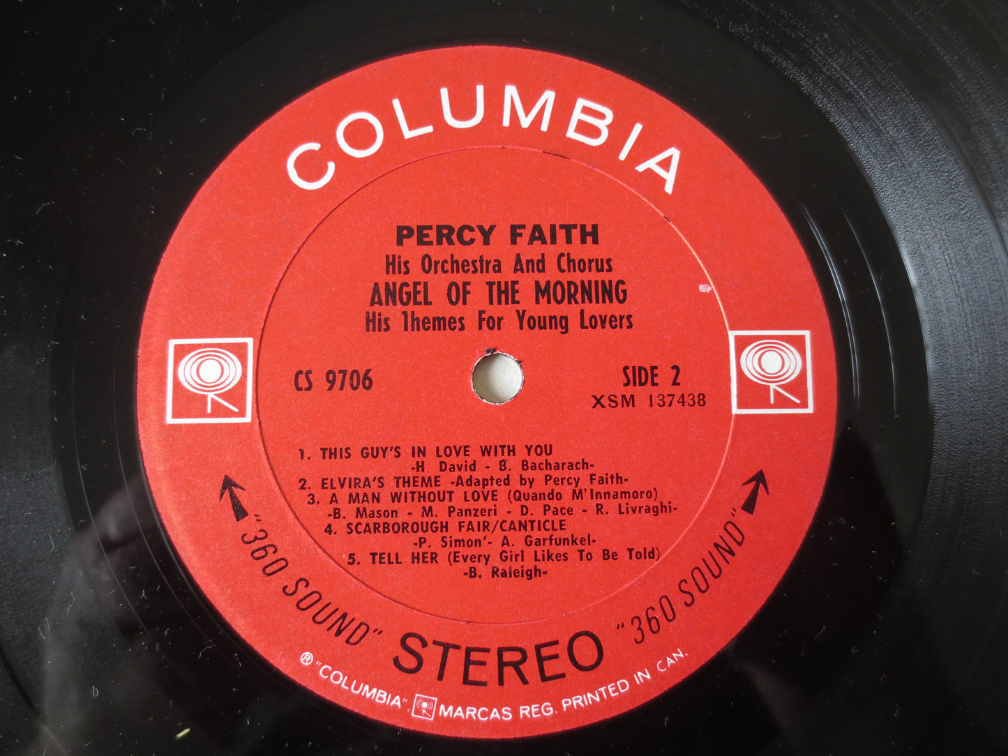 PERCY FAITH, ANGEL of the Morning, Percy Faith Album, Percy Faith Vinyl, Percy Faith Music, Jazz Lp, Lp, 1968 Record