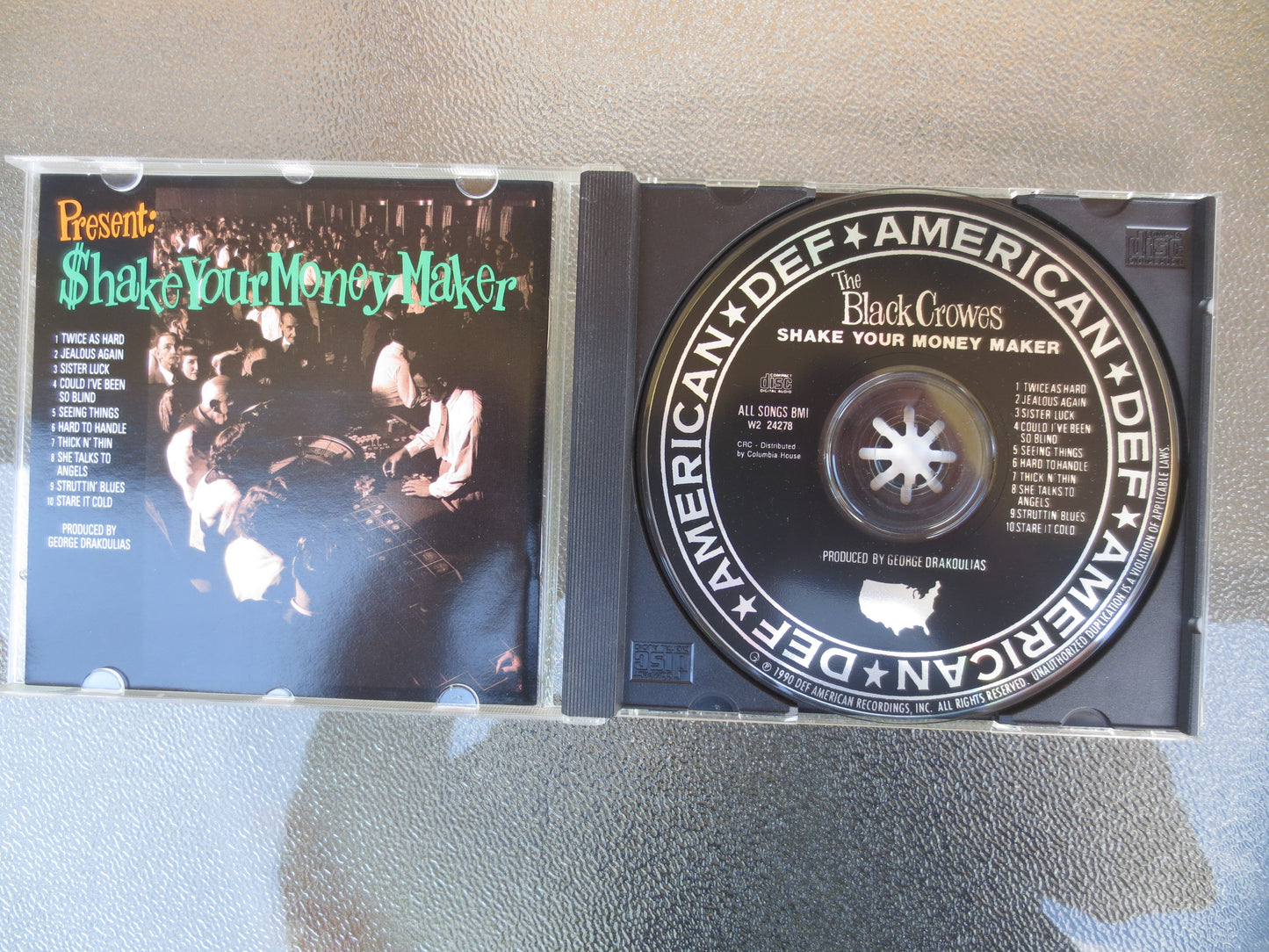 The BLACK CROWES, Shake Your MONEY, Black Crowes Cd, Black Crowes Lp, Rock Cd, Classic Rock Cd, Music Cd, 1990 Compact Disc