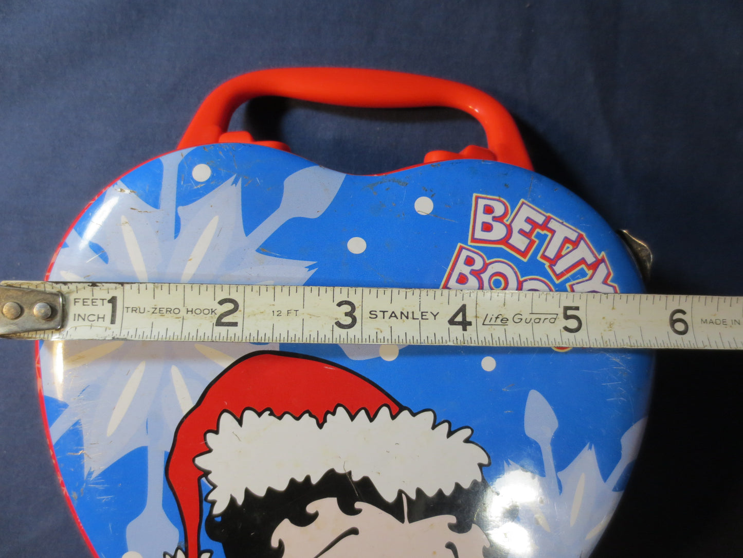 Vintage Lunch Pail, TIN Box, BETTY BOOP, Lunch Pail, Tin Lunch Pail, Tin Lunch Box, Tin Heart, Tin Heart Box, Cartoon Box, Tin Cartoon, Tins