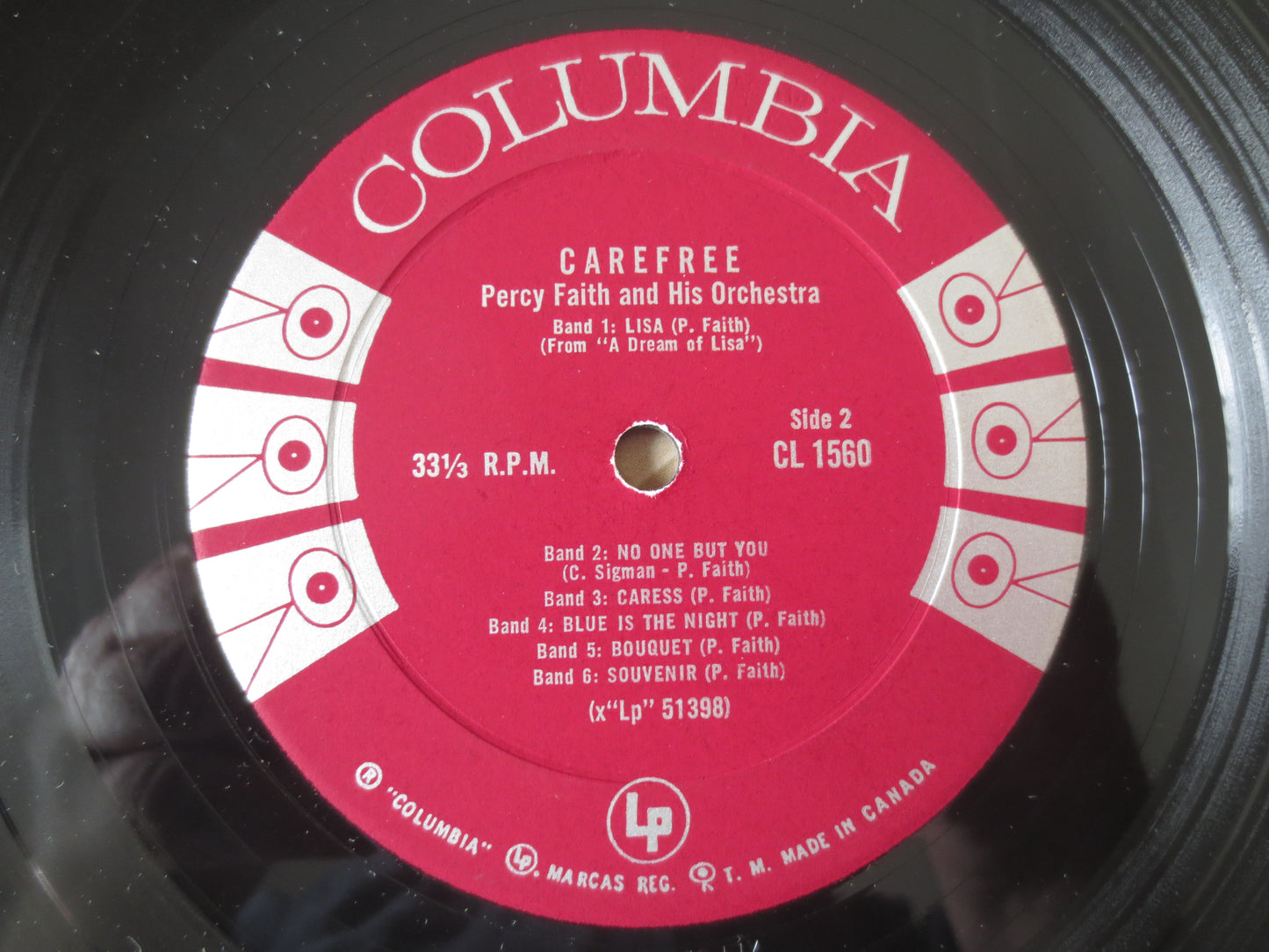 PERCY FAITH, CAREFREE, Percy Faith Album, Percy Faith Vinyl, Percy Faith Music, Vinyl Records, Jazz Lp, 1961 Record