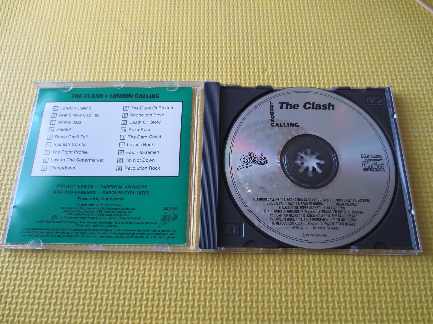 The CLASH, LONDON Calling, The CLASH Cds, Punk Cds, Rock Cds, Rock Music Cd, Pop Music Cd, Pop Cd, Rock Lp, 1986 Compact Disc